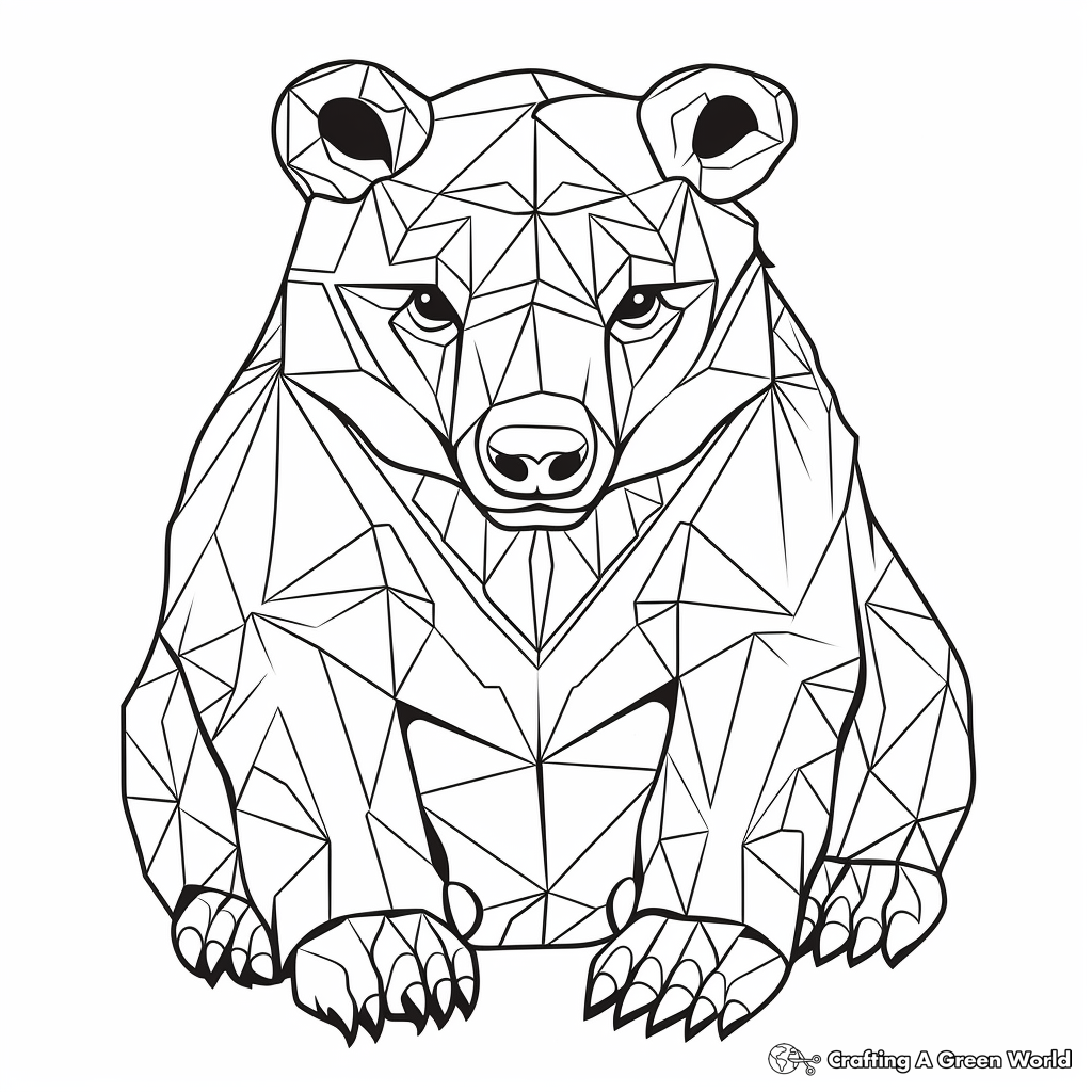 Creative Abstract Wombat Coloring Pages for Artists 4