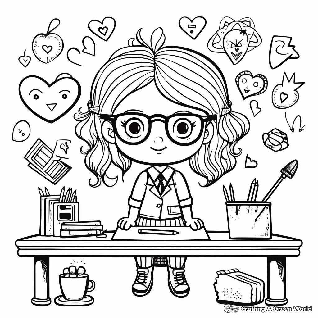 Creative Administrative Professionals Day Coloring Pages 4