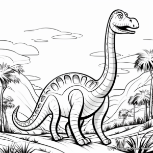 Creative Diplodocus Abstract Coloring Pages 4