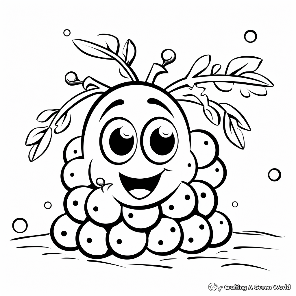 Creative Green Peas Coloring Pages 3