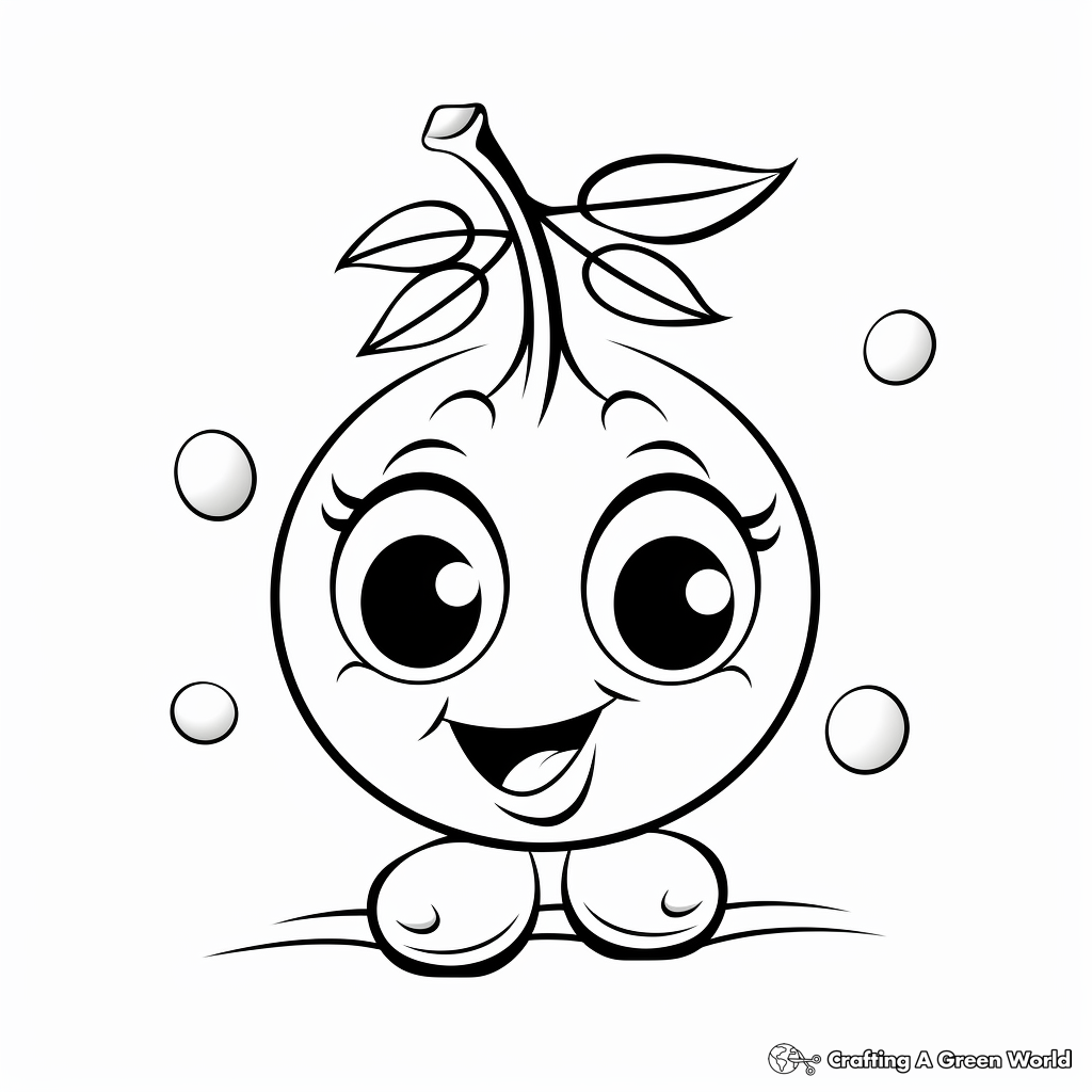 Creative Green Peas Coloring Pages 4