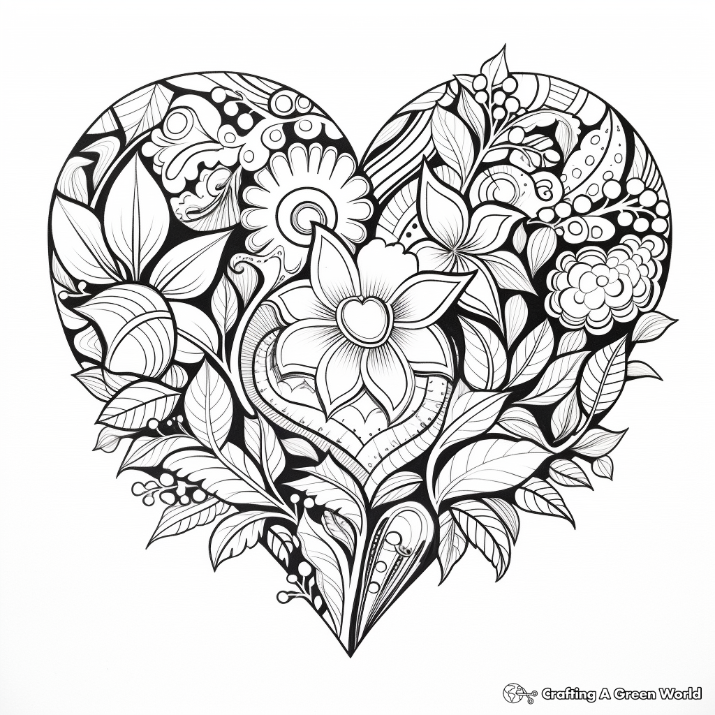Creative Hearts with Inspiring Quotes Coloring Pages 3