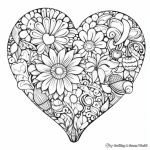 Creative Hearts with Inspiring Quotes Coloring Pages 4