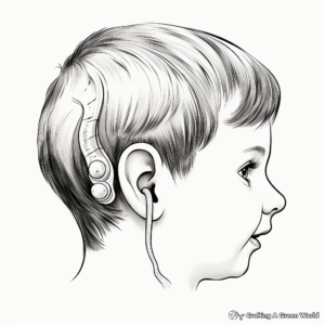 Creative Human Ear Anatomy Coloring Pages 2