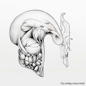 Creative Human Ear Anatomy Coloring Pages 4