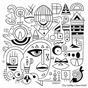 Creative Mixed Shapes Coloring Pages 2