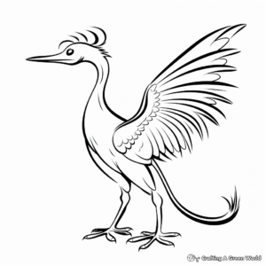 Creative Pyroraptor Silhouette Coloring Pages 1