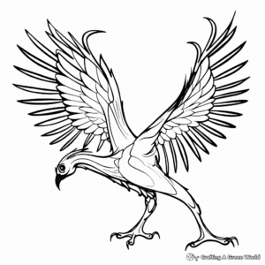 Creative Pyroraptor Silhouette Coloring Pages 4