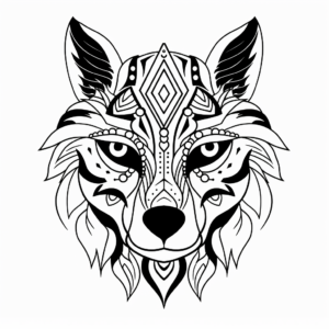 Creative Raccoon Face Coloring Pages For Artistic Minds 1