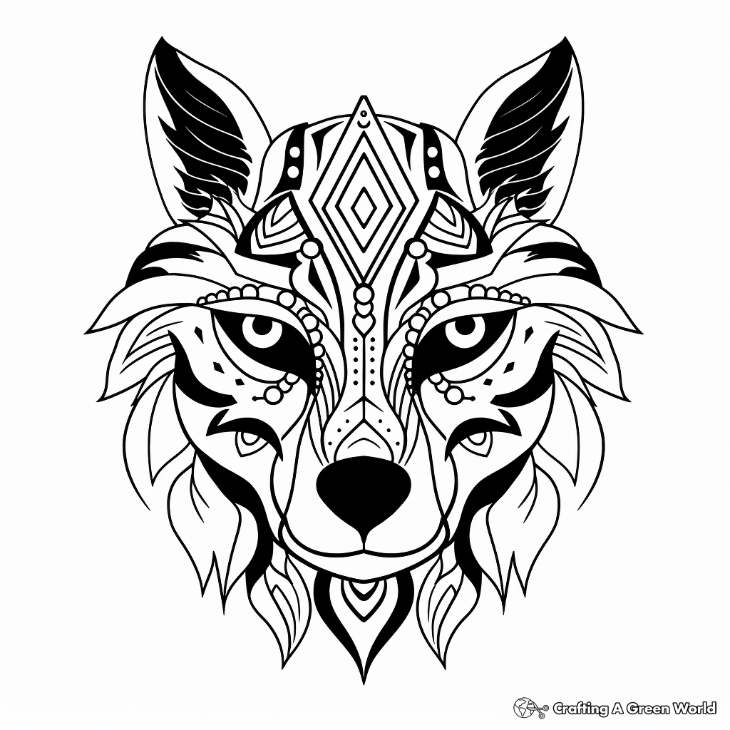 Creative Raccoon Face Coloring Pages For Artistic Minds 1