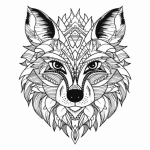 Creative Raccoon Face Coloring Pages For Artistic Minds 2