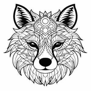Creative Raccoon Face Coloring Pages For Artistic Minds 3