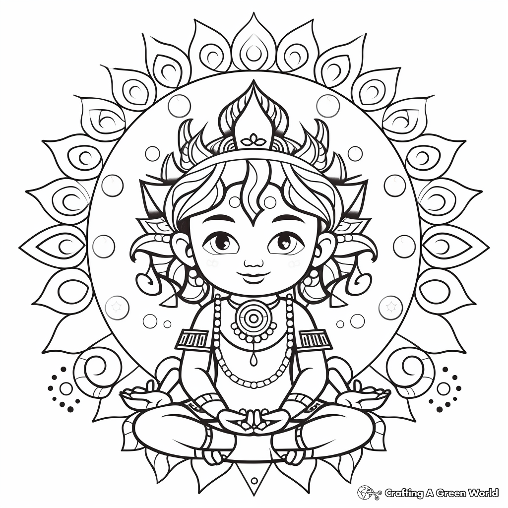 Creative Sacral Chakra Coloring Pages for Adults 1