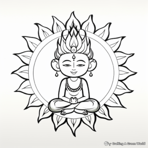 Creative Sacral Chakra Coloring Pages for Adults 4