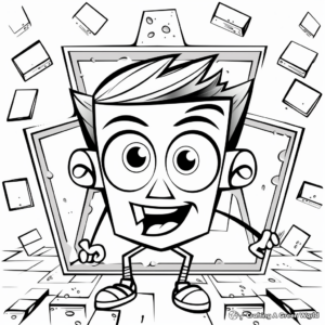 Creative Trapezoid Pattern Coloring Pages 1