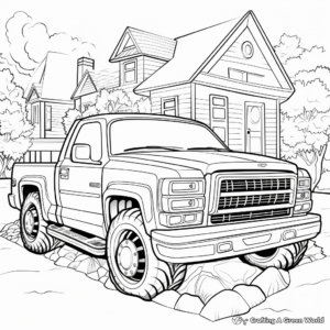 Creative Vehicle-Themed Printable Coloring Pages 1