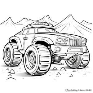 Creative Vehicle-Themed Printable Coloring Pages 3
