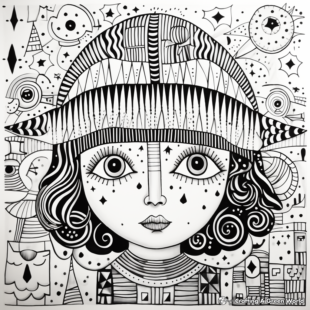 Creatively Challenging Bohemian Zentangle Coloring Pages 2