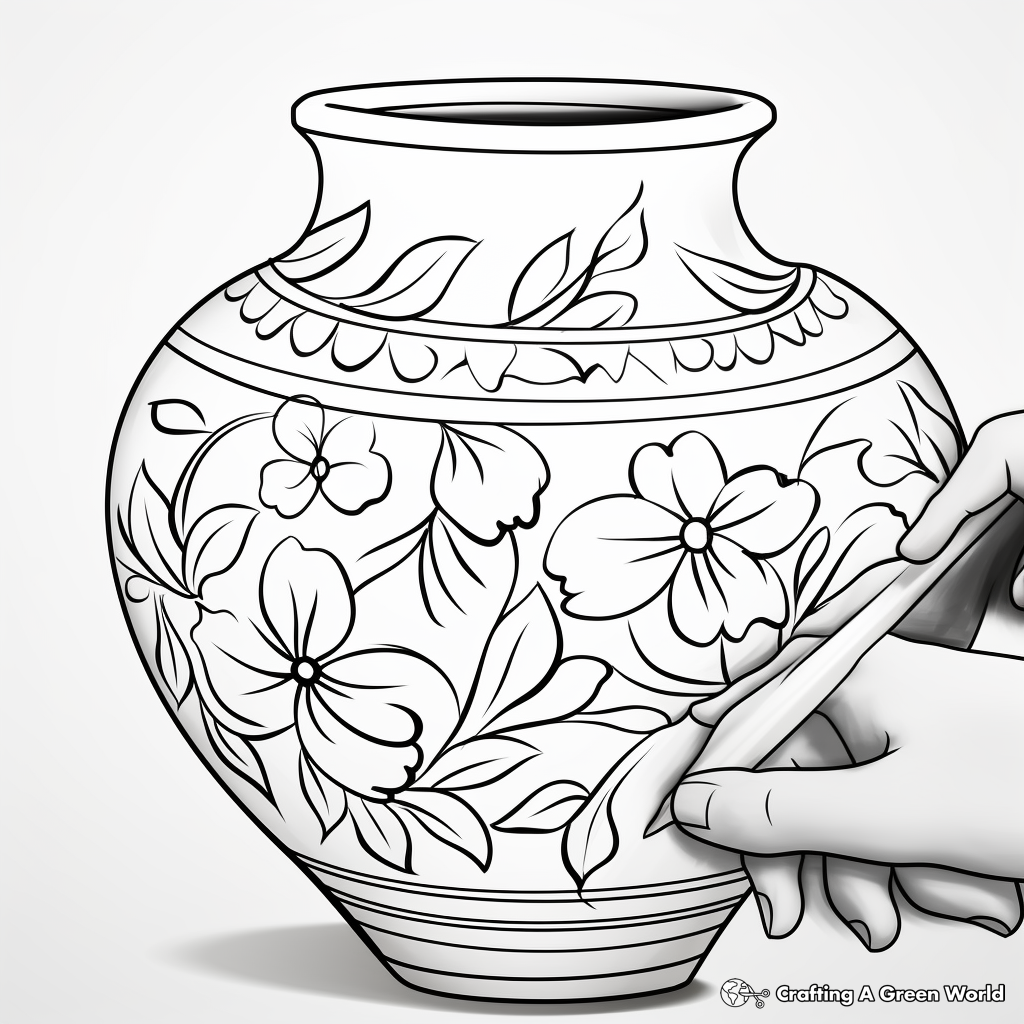 Creativity-Boosting Paint Your Pot Coloring Pages 3