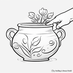 Creativity-Boosting Paint Your Pot Coloring Pages 4