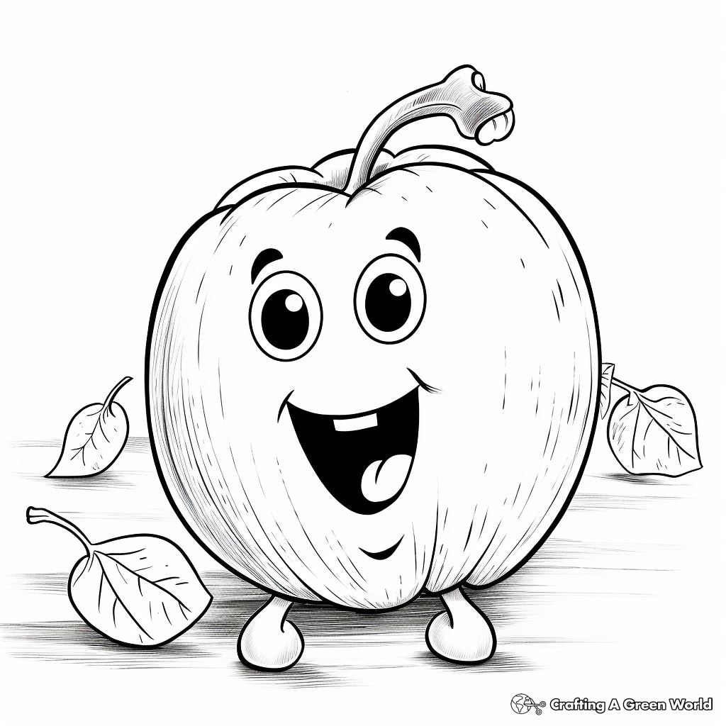 Crisp Bell Pepper Coloring Pages 2