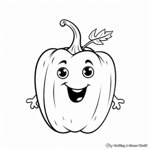 Crisp Bell Pepper Coloring Pages 3