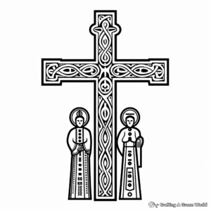 Cross Family Coloring Pages: Latin, Greek, and Celtic 4