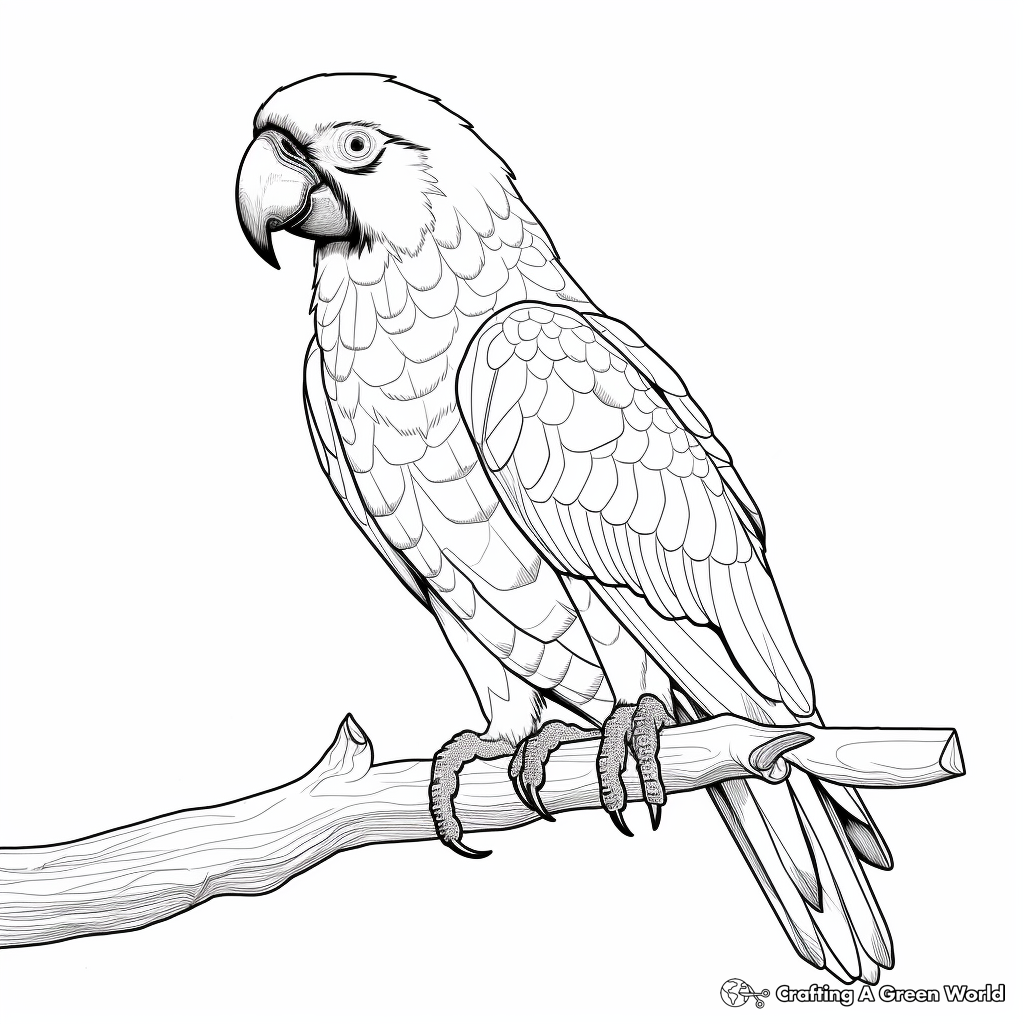 Cuban Macaw Coloring Pages for History Lovers 2