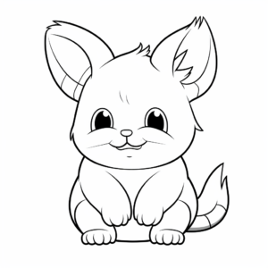 Cuddly Chinchilla Coloring Pages 3