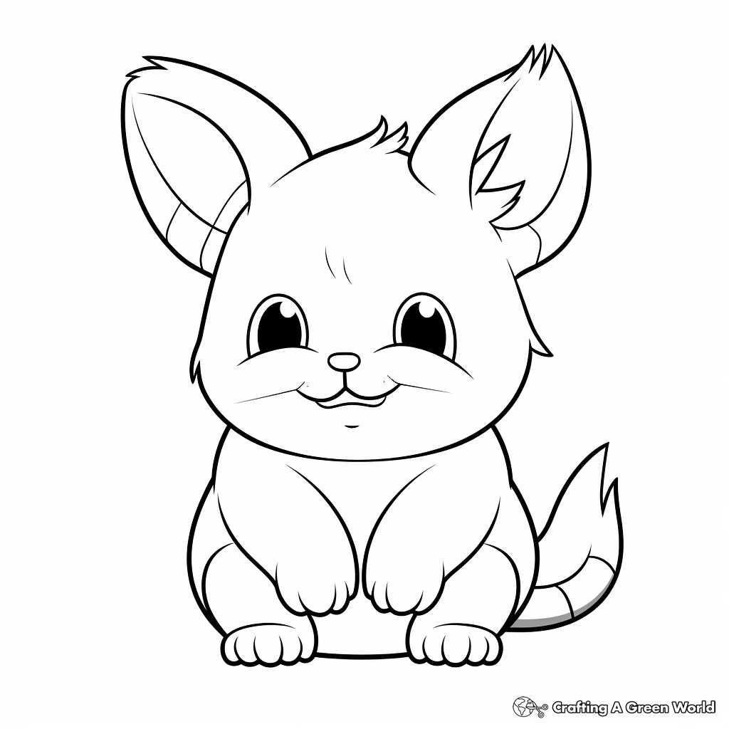 Cuddly Chinchilla Coloring Pages 3