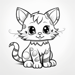 Cuddly Kitten At-Home Coloring Pages 4