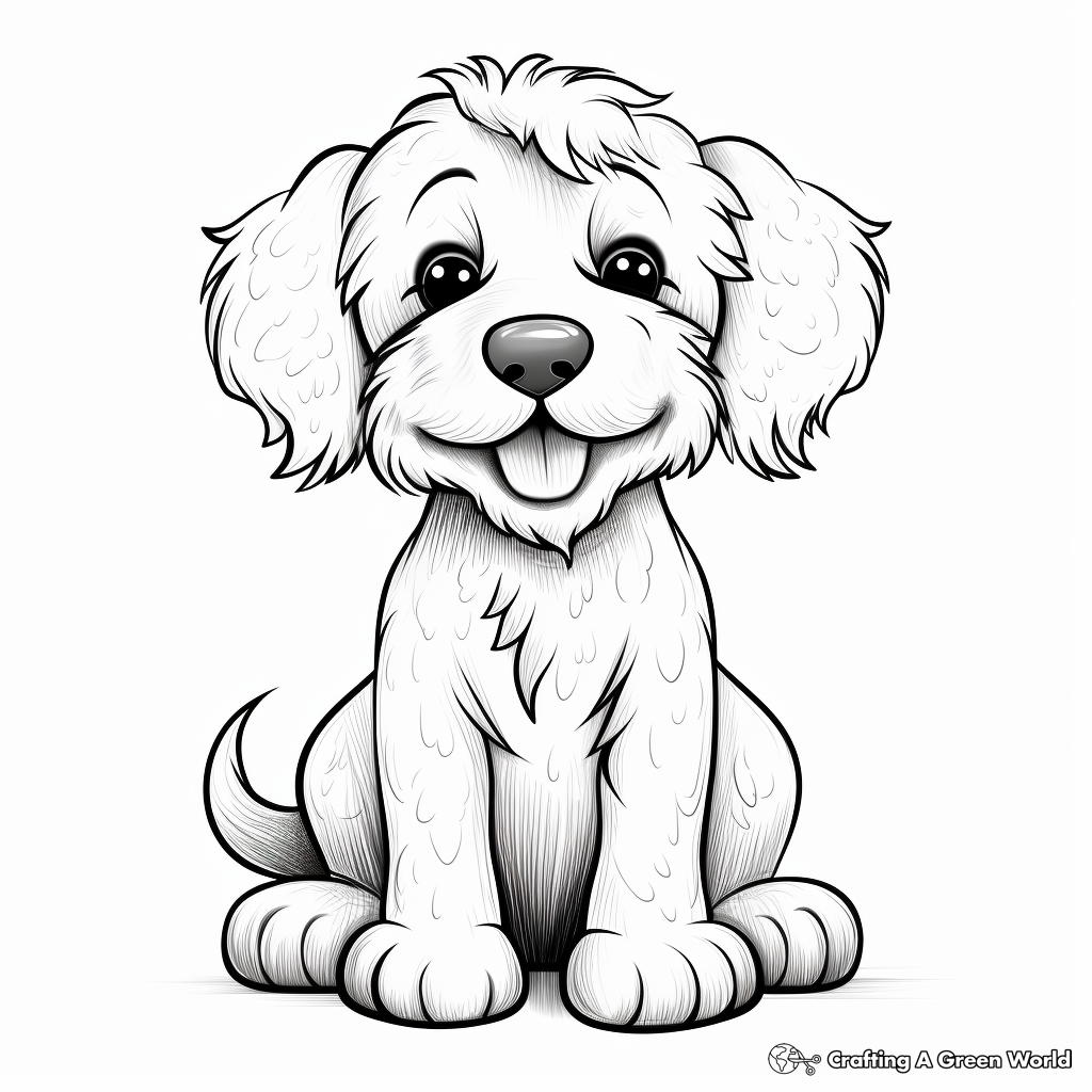 Cuddly Puppy Dog Coloring Pages 1