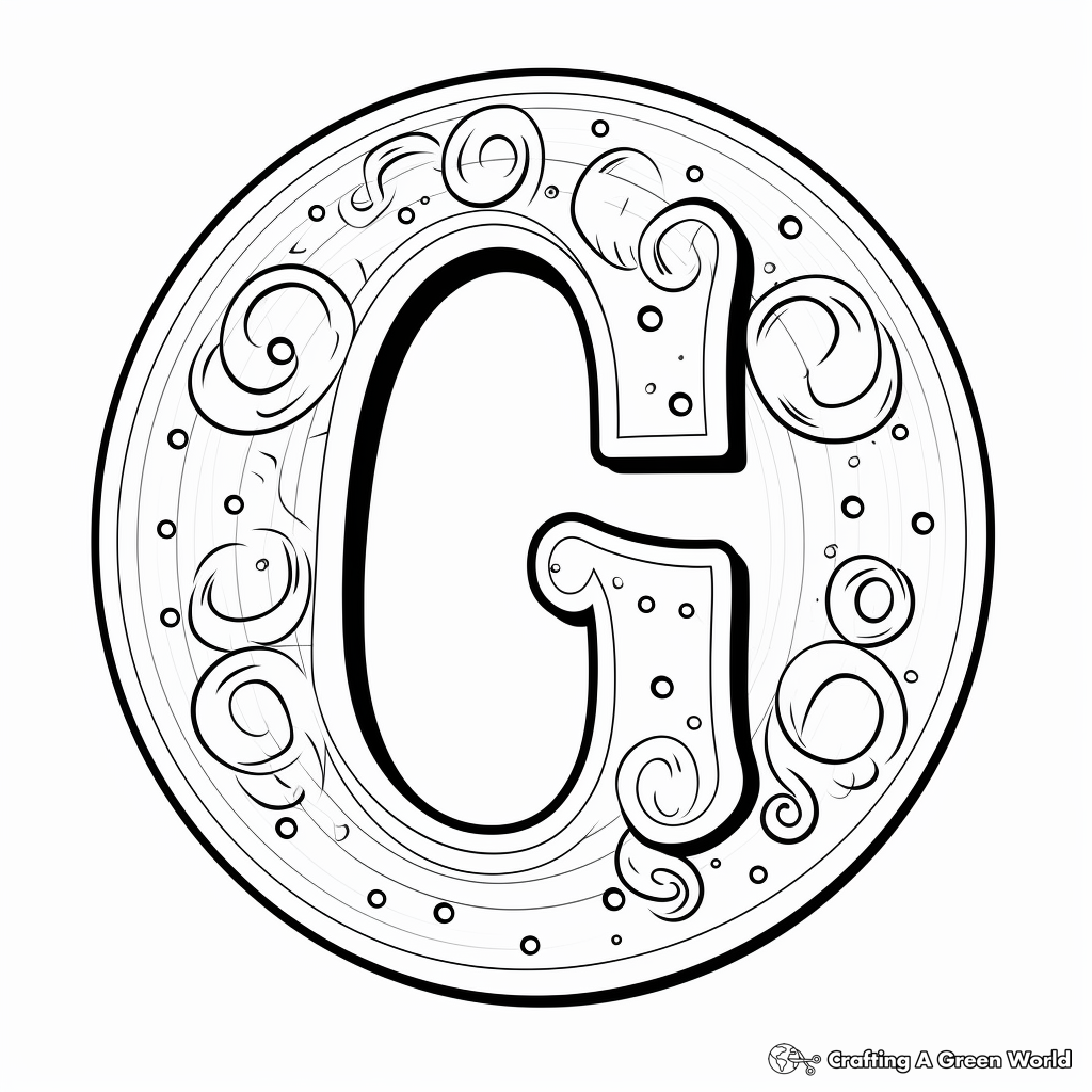 Cursive Handwriting Letter G Coloring Pages 3