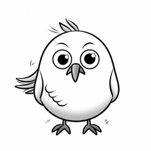 Cute And Simple Crow Coloring Pages For Toddlers 4