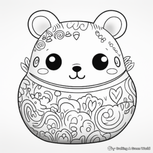 Cute Animal Shaped Pottery Coloring Pages 3