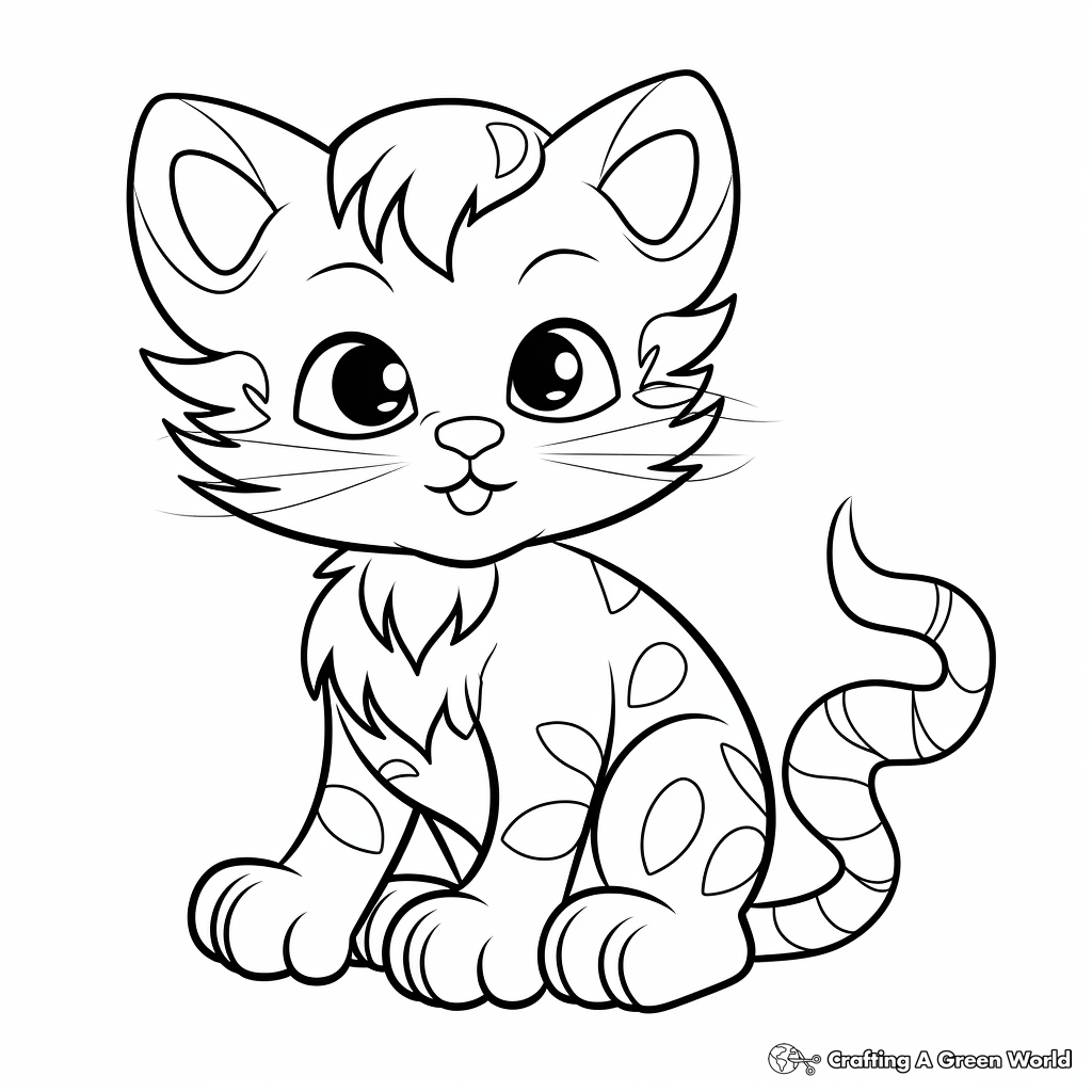 Cute Animal Swirl Coloring Pages for Children 2