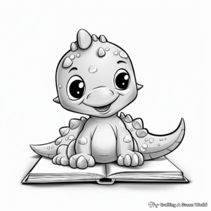 Cute Baby Dinosaurs Coloring Pages 1