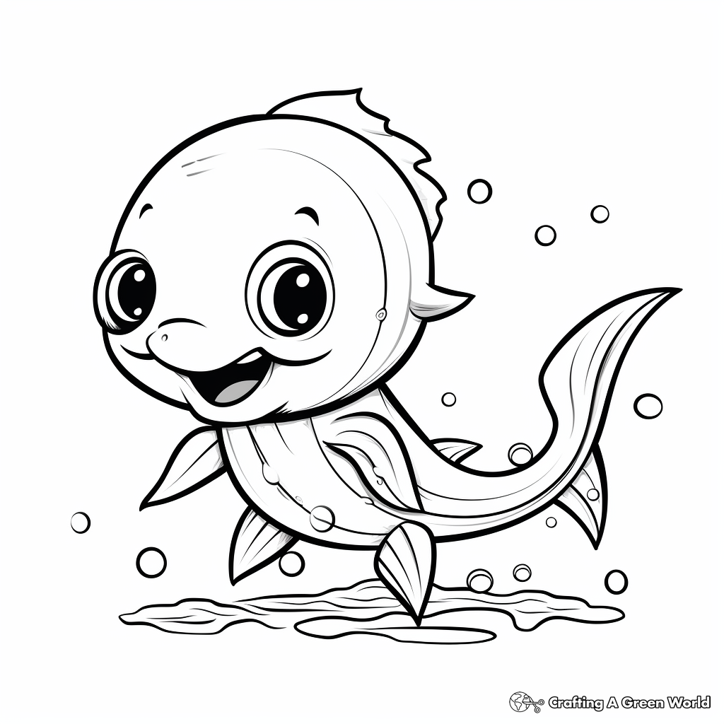 Cute Baby Mosasaurus Coloring Pages 2