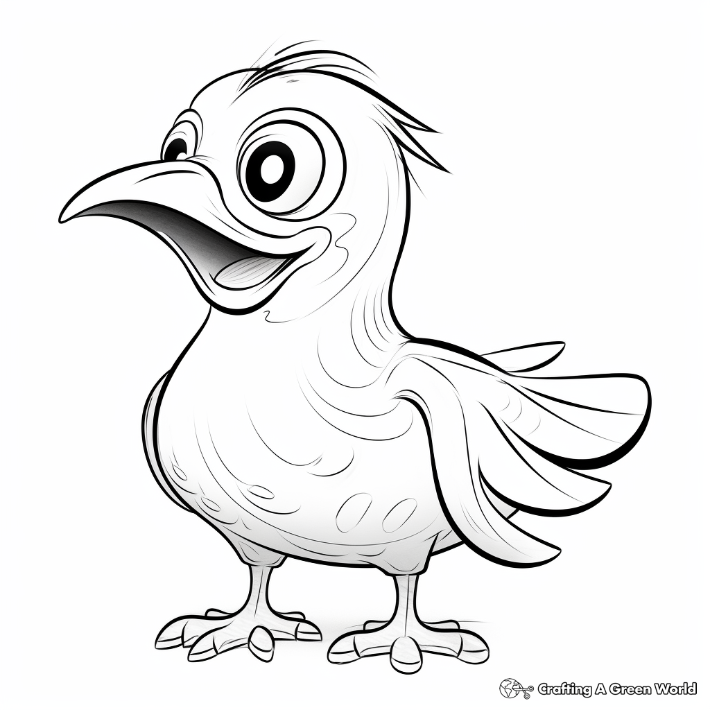 Cute Baby Toucan Coloring Pages for Kids 1