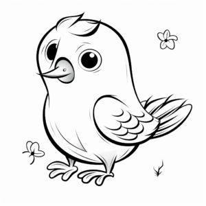Cute Baby Toucan Coloring Pages for Kids 2