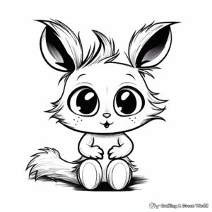 Cute 'I Love You' Bunny Coloring Pages for Kids 2