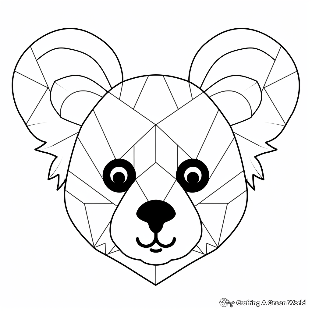 Cute Koala Face Coloring Pages For Children 4