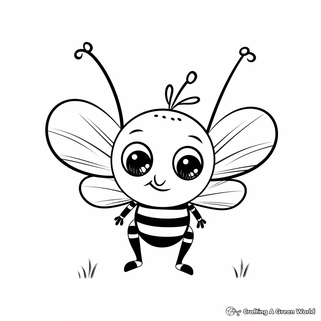 Cute Little Butterfly Coloring Pages for Toddlers 2
