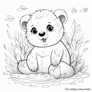 Cute Otter Coloring Pages 1