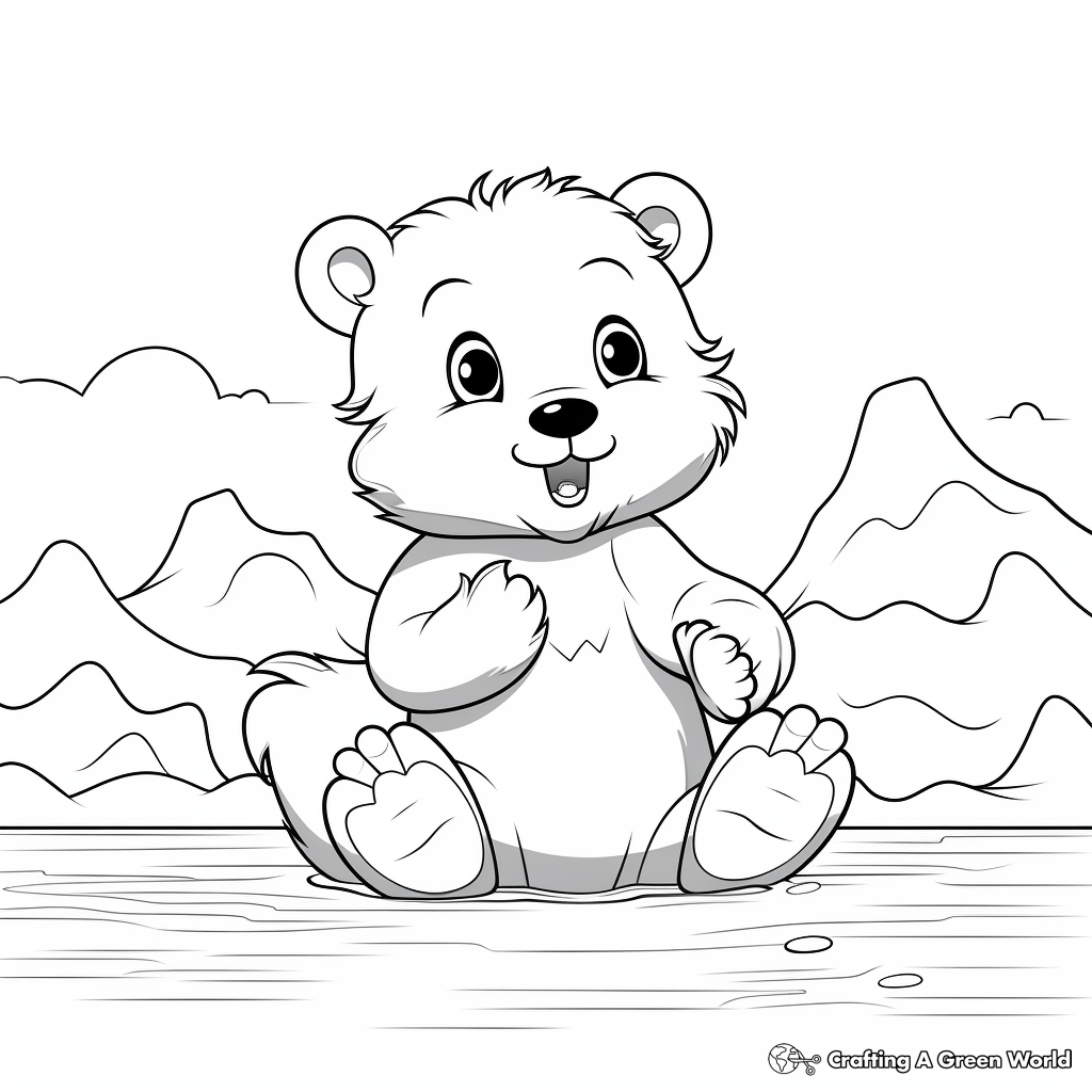 Cute Otter Coloring Pages 2