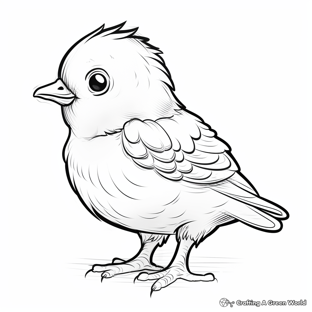 Cute Pigeons Coloring Pages for All Ages 2