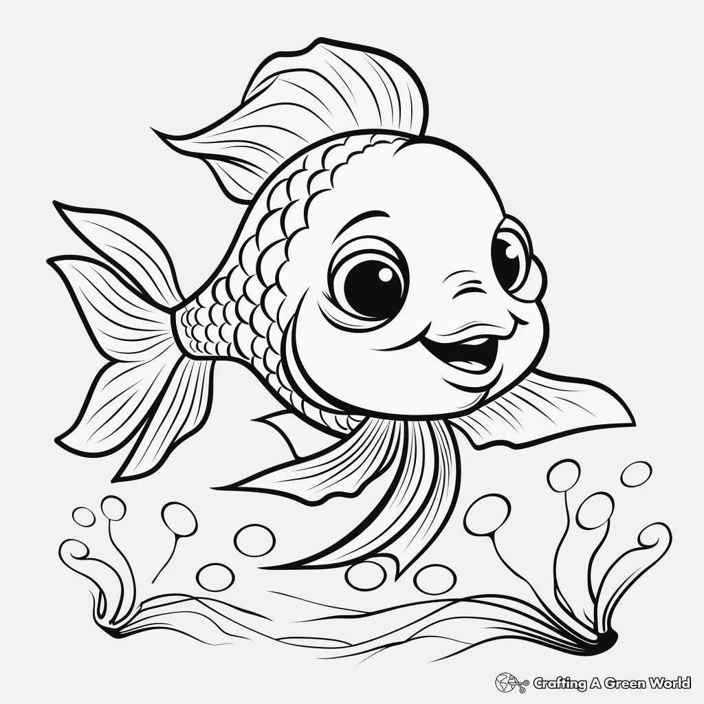 Cute Sea Animal Small Printable Coloring Pages 1