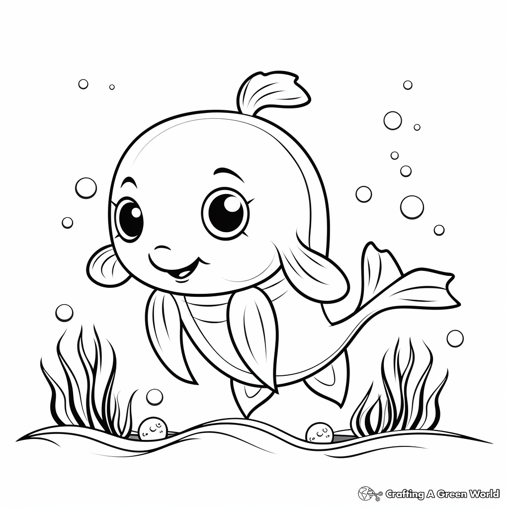 Cute Sea Animal Small Printable Coloring Pages 2