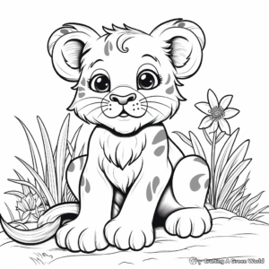 Cute, Simple Animal-Themed Coloring Pages for Adults 4