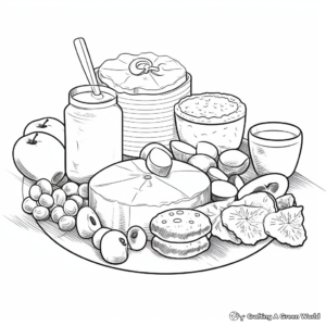 Dairy Products Coloring Pages for Kids 3